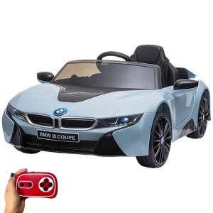 Mini Carro Elétrico Infantil Bmw I8 Coupe 12v Controle Remoto Licenciado Azul Importway Bw-293 Az