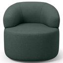 Ver imagem 5 de Kit 02 Poltronas Giratória Orgânica para Sala de Estar Living Helena L02 Linho Verde - Lyam Decor