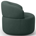 Ver imagem 6 de Kit 02 Poltronas Giratória Orgânica para Sala de Estar Living Helena L02 Linho Verde - Lyam Decor