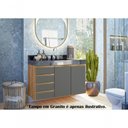 Ver imagem 6 de Kit 02 Balcoes Para Banheiro Cj16 Carvalho Rust Chumbo