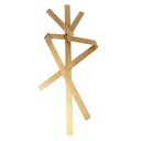 Ver imagem 1 de Escultura Decorativa Artesanal Vertical Dourado 1,40m - D'Rossi