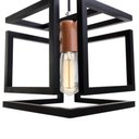 Ver imagem 6 de Kit 2 Pendente Infinity Poptem Cubo Aluminio Preto e Cobre Luminária Lustre 20cm Sala
