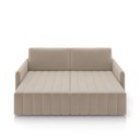 Ver imagem 6 de Sofá-cama Decorativo Retrátil Thanos 2 Lugares 220cm Veludo Bege G45 - Gran Belo