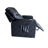 Poltrona Papai com Porta Copo Reclinável Massageador Courino:preto - 1