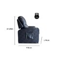 Ver imagem 5 de Poltrona Papai com Porta Copo Reclinável Massageador Courino:preto