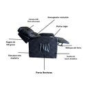 Ver imagem 3 de Poltrona Papai com Porta Copo Reclinável Massageador Courino:preto