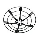 Ver imagem 2 de Fruteira de Mesa em Metal Aramada Design Talheres Preto