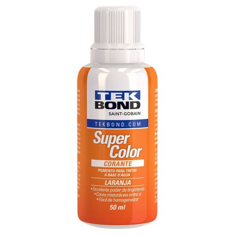 Corante Liquido Laranja 50ml 12 Peças Tekbond