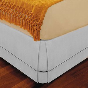 Saia para Cama Box Casal Branco 138cm x 188cm x 36cm BF
