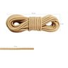 Paracord 750 Libras 5mm 387kg Corda de Sobrevivência Resistente 10 Metros Champagne - 3