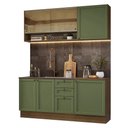 Ver imagem 2 de Armário de Cozinha Compacta 180 Cm Rustic-verde Vik Madesa 04 Rustic-verde