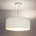 Ver imagem 1 de Lustre Pendente Redondo Cúpula em Tecido 50x15:branco5966