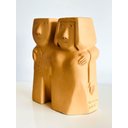 Ver imagem 2 de Casal Passeando em Cerâmica Artesanal Feito a Mão Decoração