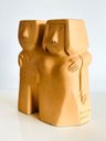 Ver imagem 2 de Casal Passeando em Cerâmica Artesanal Feito a Mão Decoração