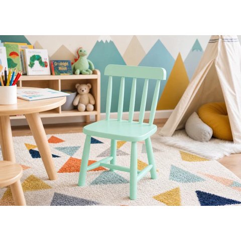 Kit 2 Cadeiras Infantil Espanha em Madeira e MDF Mento