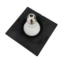 Spot de Embutir Direcionável Recuado 1192 ABS 14x14cm P/ Lâmpada Par20 Preto - 2