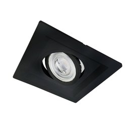 Spot de Embutir Direcionável Recuado 1192 ABS 14x14cm P/ Lâmpada Par20 Preto - 1