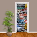 Ver imagem 1 de Adesivo de Porta Placas Rua 1 Arte Destaque P - 0,73 X 2.13 Metros