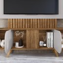 Ver imagem 3 de Painel para TV Riviera 75 Polegadas MDP com Nichos Cinamomo Off White Bechara Móveis