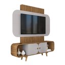 Ver imagem 4 de Painel para TV Riviera 75 Polegadas MDP com Nichos Cinamomo Off White Bechara Móveis