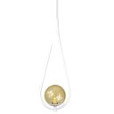 Ver imagem 2 de Kit 2 Pendentes Lustre On Drop Branco Globo de Vidro Âmbar