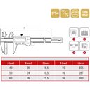 Ver imagem 4 de Paquímetro Digital com Proteção Ip54 - 200mm/8" - Dasqua