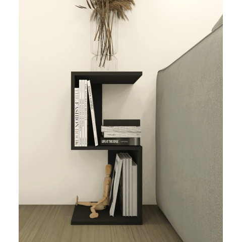 Móvel Multiuso Nichos Livros e Decorações 30x30x65 Preto