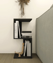 Ver imagem 1 de Móvel Multiuso Nichos Livros e Decorações 30x30x65 Preto