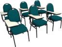 Ver imagem 1 de Kit com 6 Cadeiras para Auditórios Linha Hotel Verde