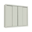 Ver imagem 2 de Guarda-Roupa Casal Madesa Montana 4 Portas de Correr Branco Cor:Branco