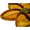 Petisqueira de Madeira Teca Flor do Sol 30x30 Cm - 3