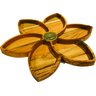 Petisqueira de Madeira Teca Flor do Sol 30x30 Cm - 6