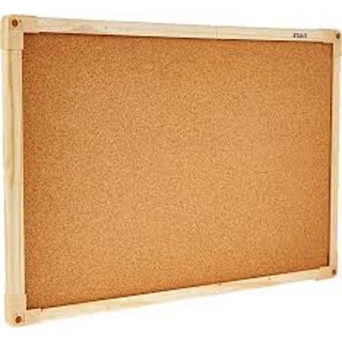 Quadro de Avisos Cortiça Madeira Pinus Neo 90 X 60 Cm