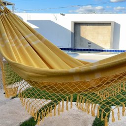 Rede Grande De Dormir Para Casal King 4,70m Várias Cores:Amarelo - 2