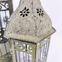 Ver imagem 4 de Lanterna Marroquina Verde Rustica Decoração 65x21x25cm 2pc