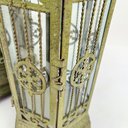 Ver imagem 5 de Lanterna Marroquina Verde Rustica Decoração 65x21x25cm 2pc