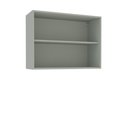 Ver imagem 2 de Armário Aéreo 2 Portas 80cm Koya Verde Oliva Politorno Móveis