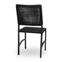 Ver imagem 4 de Cadeira Corda Náutica Dubai em Alumínio Preto