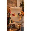 Ver imagem 6 de Prateleira de Parede Natal Decoração Completa + 15 Acessórios Natalinos 3D - 90x60 Branco