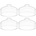 Ver imagem 1 de 4 Cúpulas de Plástico 24cm Clear para Bolos Tortas Doces Pratos Haus Concept Cristal