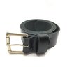 Cinto CNB Preto C/ Fivela Dourada Couro Legítimo Exclusivo Cinto Preto Com Fivela Dourada - 3