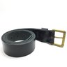 Cinto CNB Preto C/ Fivela Dourada Couro Legítimo Exclusivo Cinto Preto Com Fivela Dourada - 2