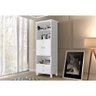 Estante Livreiro Multiuso Luxo Library 2 Portas e 2 Gavetas Ideal para Sala de Estar e Quarto Branco - 1