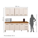 Ver imagem 4 de Cozinha Completa 9 Portas e 3 Gavetas Atenas Kaiki Móveis