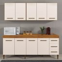 Ver imagem 1 de Cozinha Completa 9 Portas e 3 Gavetas Atenas Kaiki Móveis