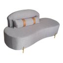 Ver imagem 1 de Sofá Orgânico 2 Lugares Living Maitê 1,80m - Élpis Móveis - Linho Cinza