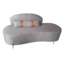 Ver imagem 2 de Sofá Orgânico 2 Lugares Living Maitê 1,80m - Élpis Móveis - Linho Cinza