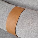 Ver imagem 4 de Sofá Orgânico 2 Lugares Living Maitê 1,80m - Élpis Móveis - Linho Cinza