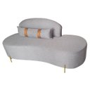 Ver imagem 3 de Sofá Orgânico 2 Lugares Living Maitê 1,80m - Élpis Móveis - Linho Cinza
