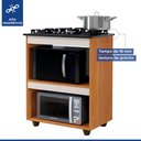 Ver imagem 5 de Balcão para Cooktop 5 Bocas 2 Nichos para Forno Siena - Kaike